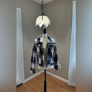 Blue Plaid Flannel Jacket - St♾️sh